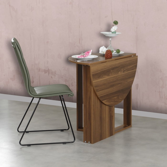 Hanah Home Mesa Plegable Extensible Nogal